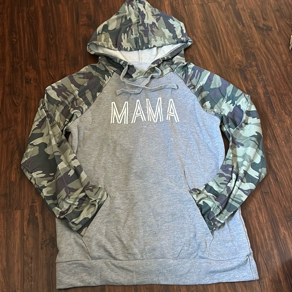 Tops - Camo “MAMA” Hoodie